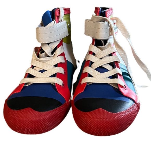 HUNTER | Hi-Top | Lined | Waterproof |Lace Up & Velcro Colorblock Sneakers - Picture 5 of 15